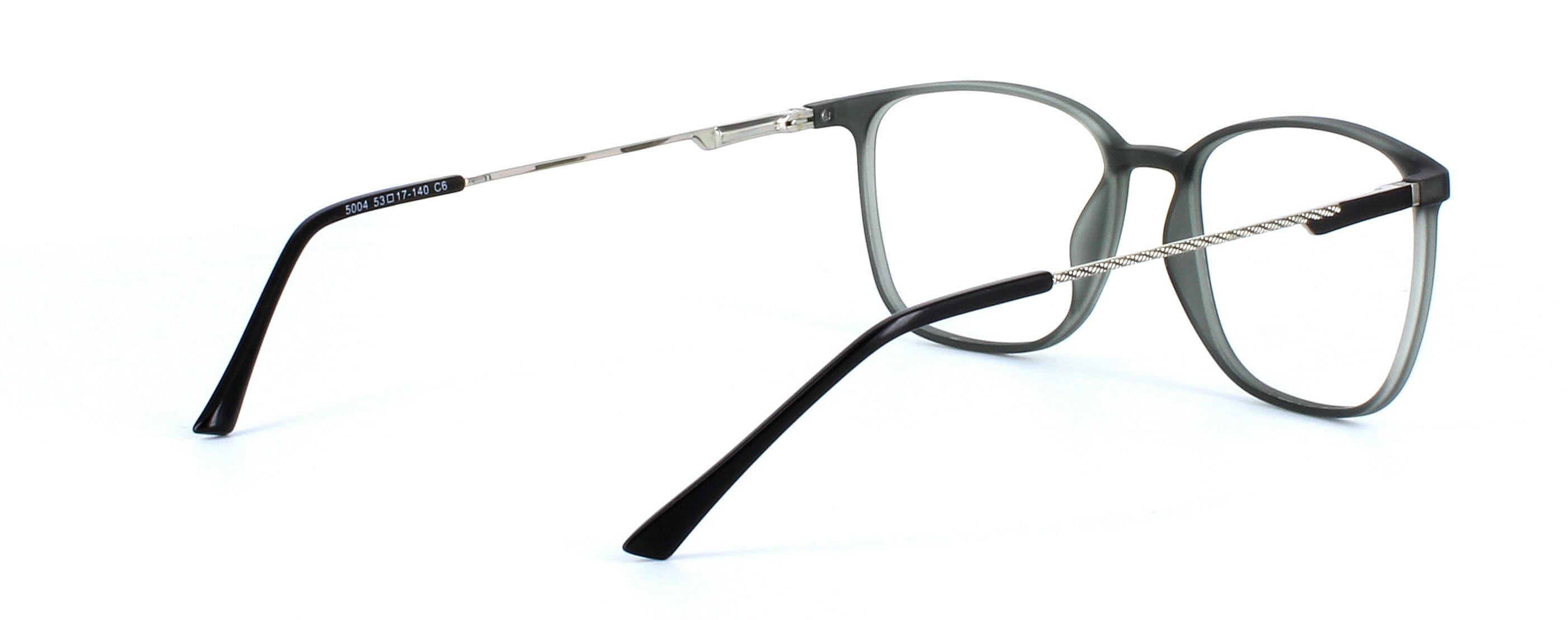 Ceres - square shaped plastic unisex glasses here in grey - image 4