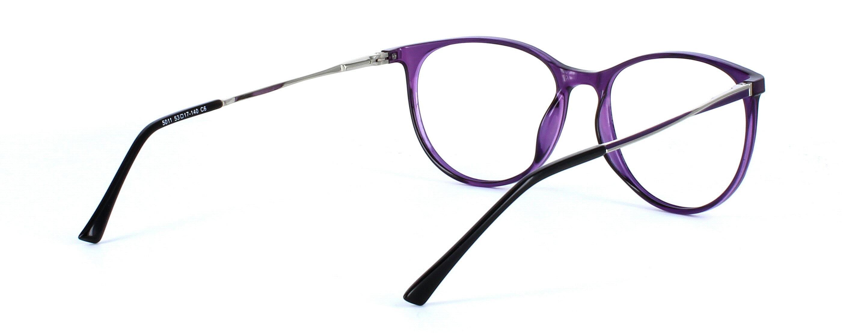 Aquila - Ladies plastic glasses frame in purple - image view 4