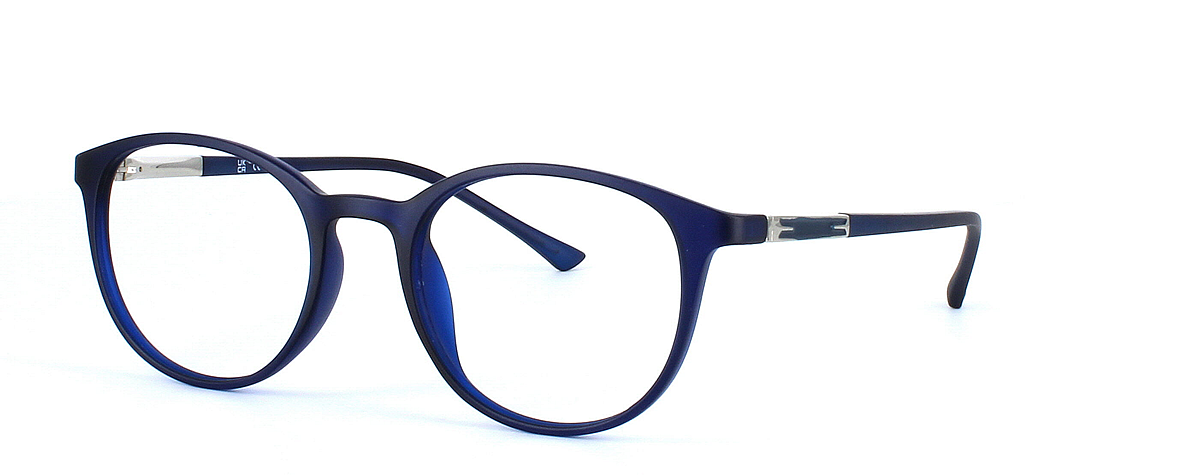 Mensa - Blue - Ladies round shaped plastic glasses - image view 1
