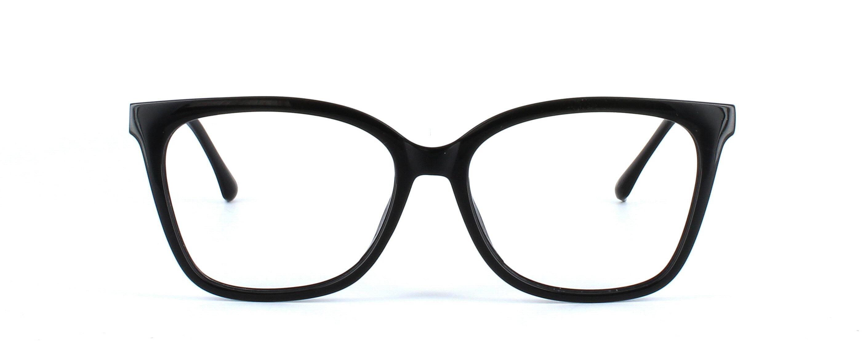 Carina - Ladies black plastic glasses - image view 5