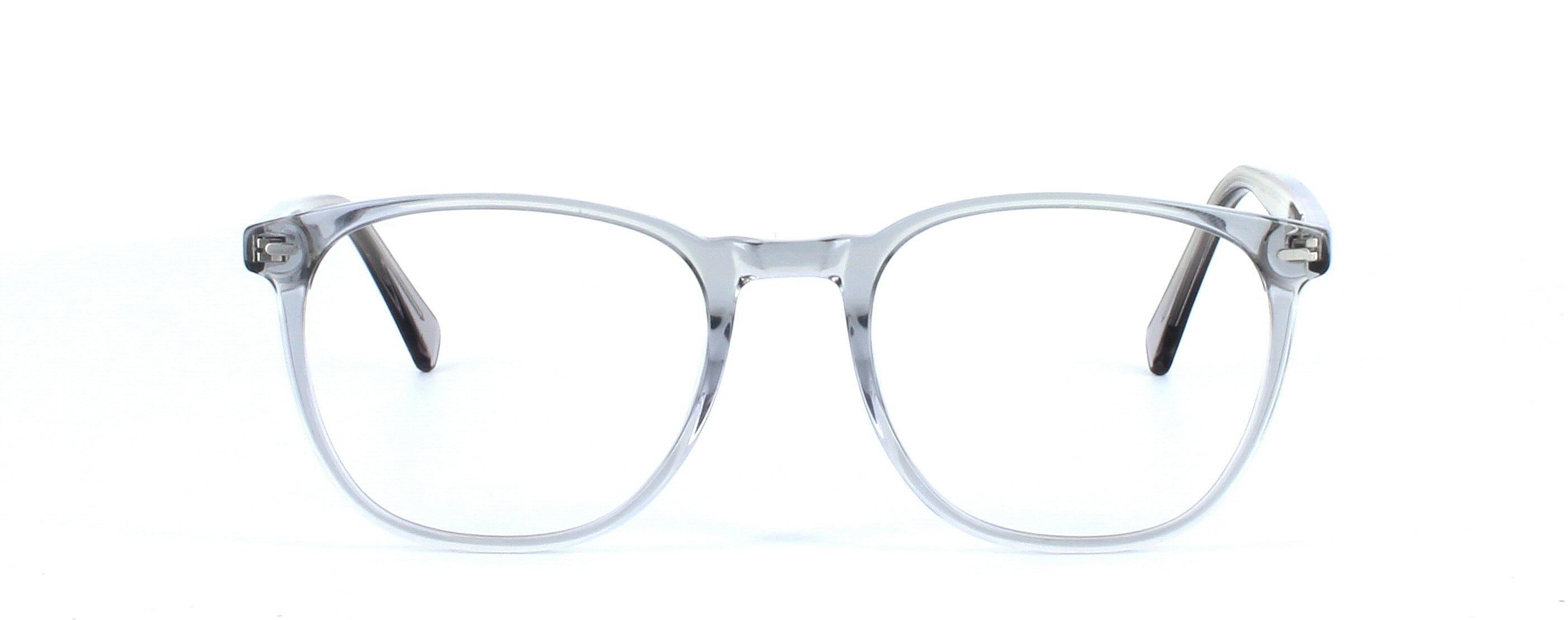 Hercules - Unisex plastic glasses frame - Crystal grey - image view 5