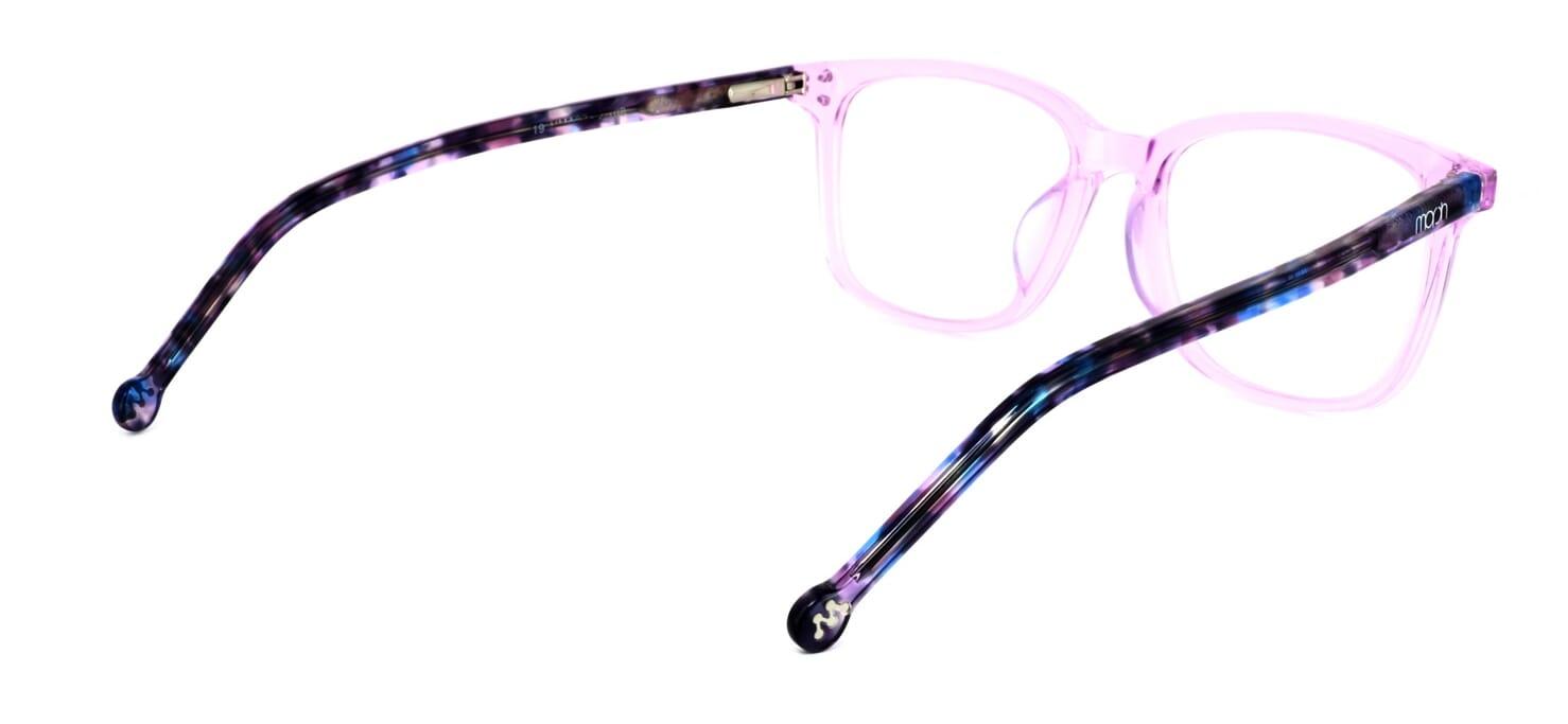 Eastwick - Women's acetate glasses with a crystal pink face and dark mottled arms - image view 4