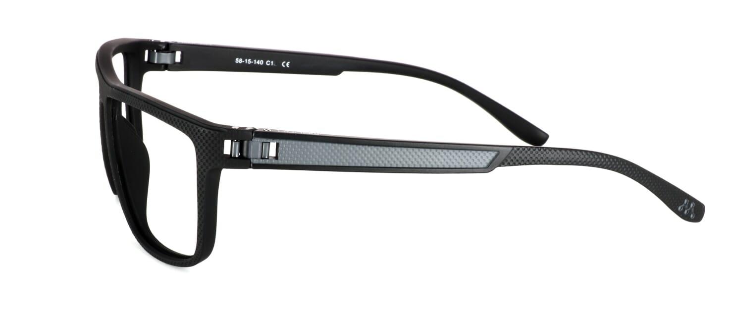 G2Y 5 Sport - unisex glasses for sport - add your prescription and go - black & grey - image 2