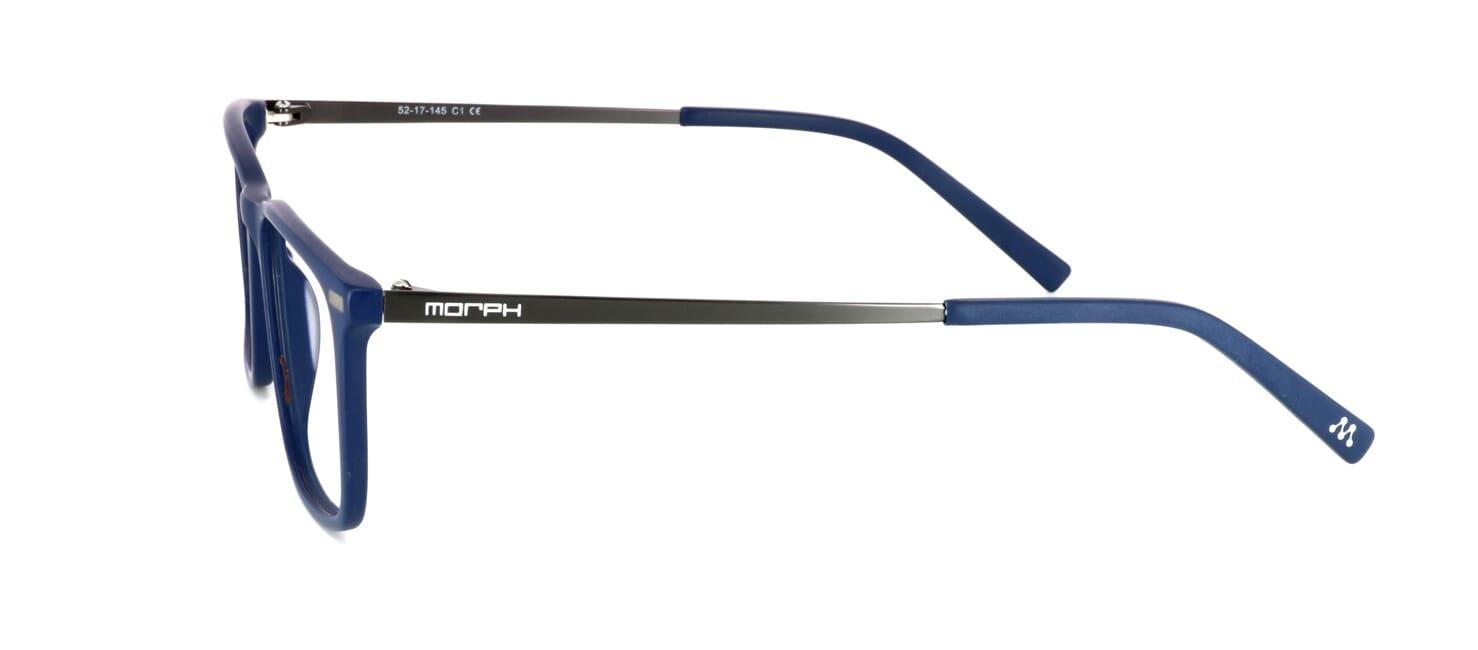 Harper - unisex plastic glasses with slim metal arms - blue - image view 2