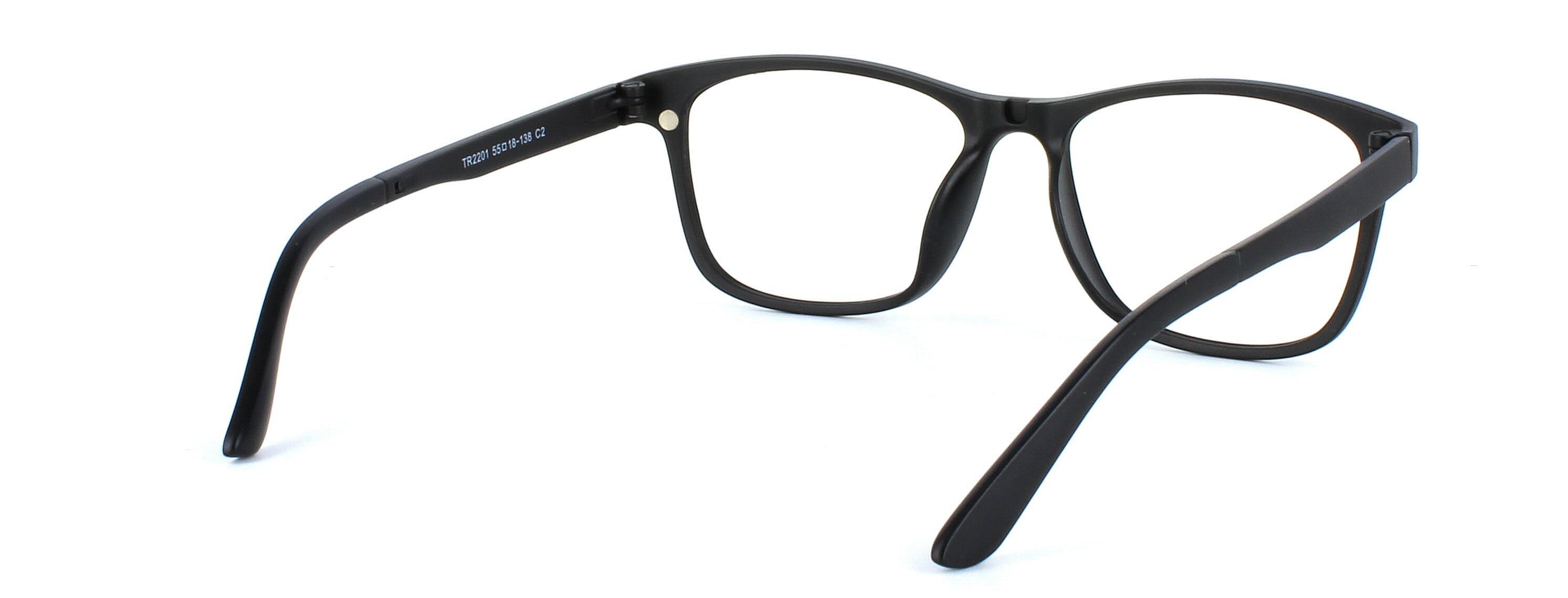 Unisex TR90 lightweight glasses with various clip on lenses - image view 3