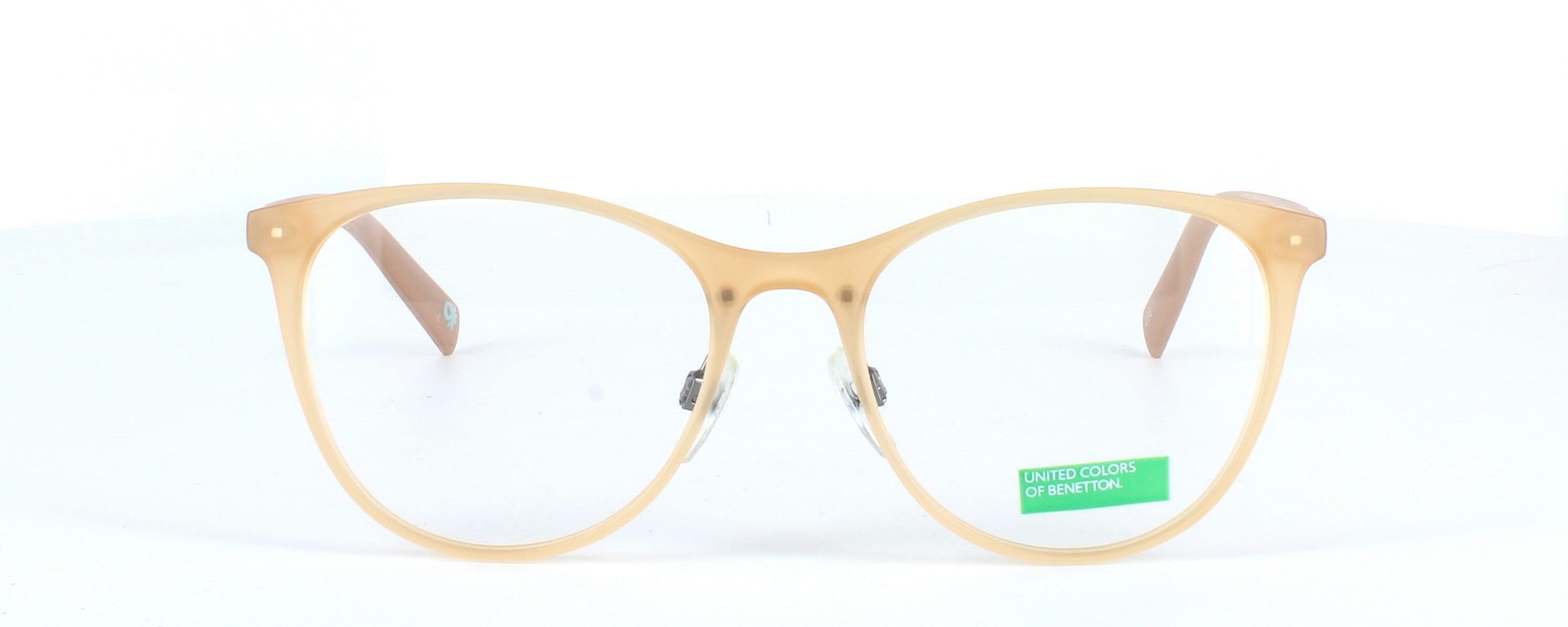 Benetton BEO1012 122 - Women's TR90 lightweight glasses frame in crystal beige - image view 2