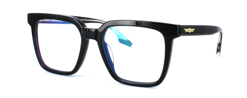 Edward Scotts PS8803 - Black - Gent's bold statement acetate frame with square shaped lenses - image view 1