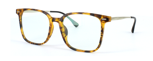 Edward Scotts ST6204 - Black - Gent's acetate retro style glasses frame with square shaped lenses and titanium arms - image view 1