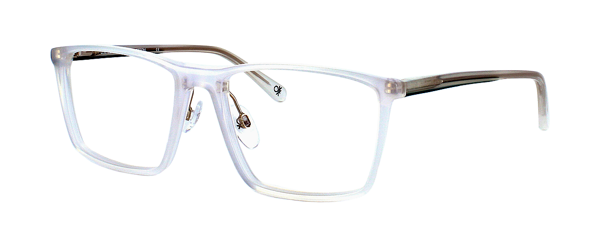 Benetton BE1O001 526 - Gents designer hand made acetate frame with clear crystal face and matching sprung hinge arms - image view 1