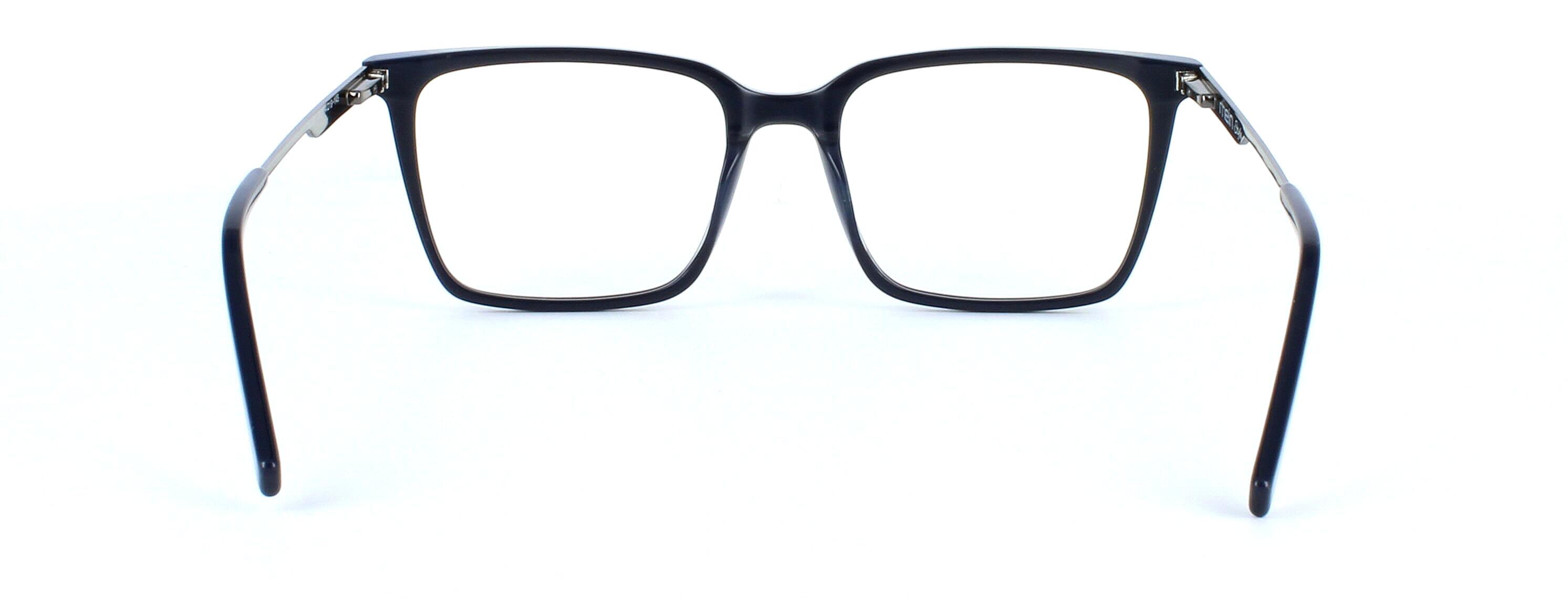 Hadlow - Gent's matt black acetate glasses frame with rectangular shaped lenses - image 3