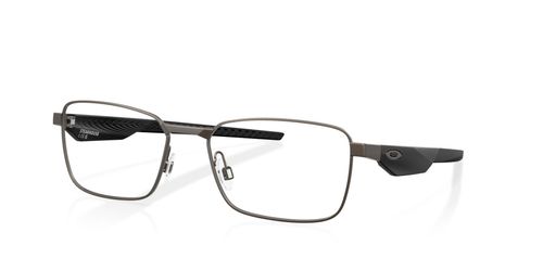 Oakley Steakhouse OX3140 men's rectangular metal full rim optical frames in gunmetal with fixed hinges - image view 1