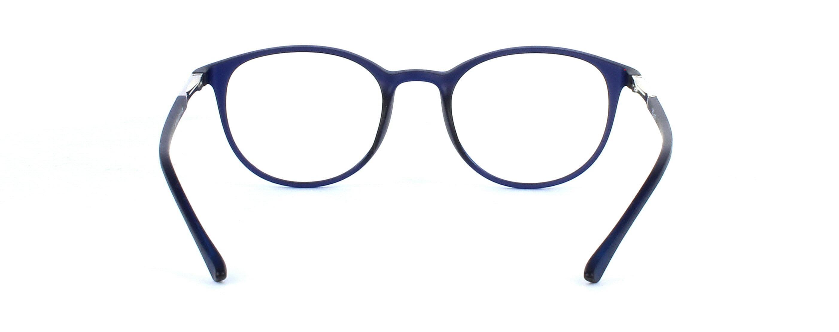 Mensa - Blue - Ladies round shaped plastic glasses - image view 3