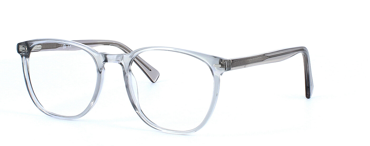 Hercules - Unisex plastic glasses frame - Crystal grey - image view 1
