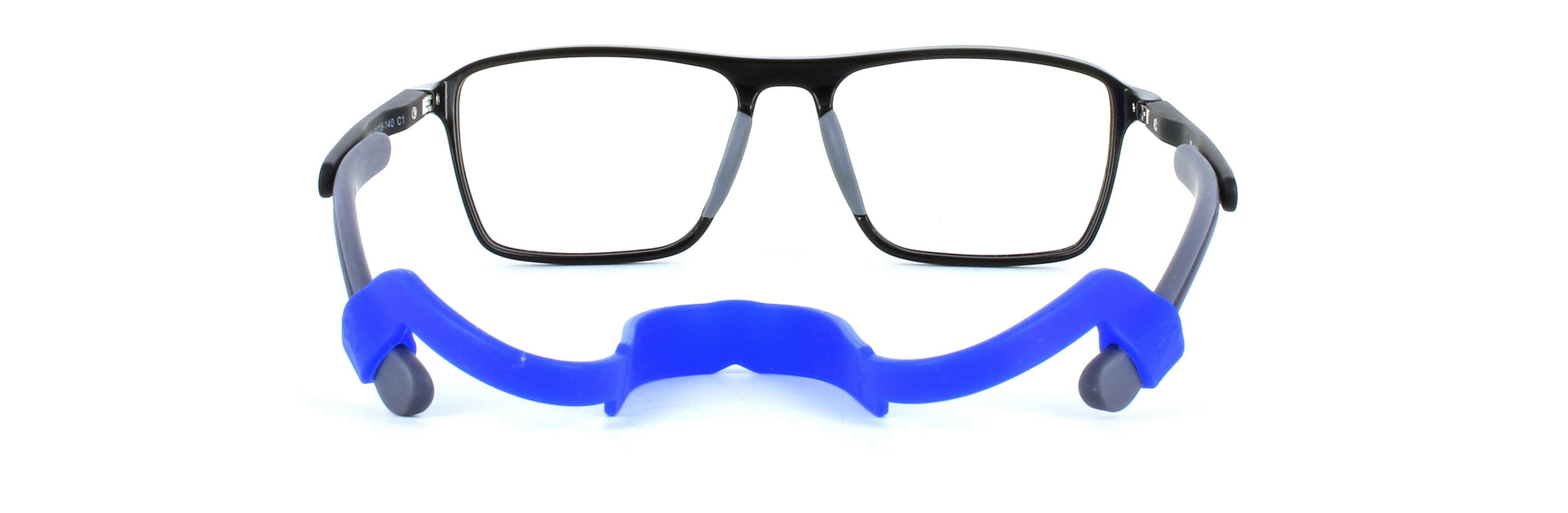 Ramble - unisex prescription sports glasses - black & grey - image view 3