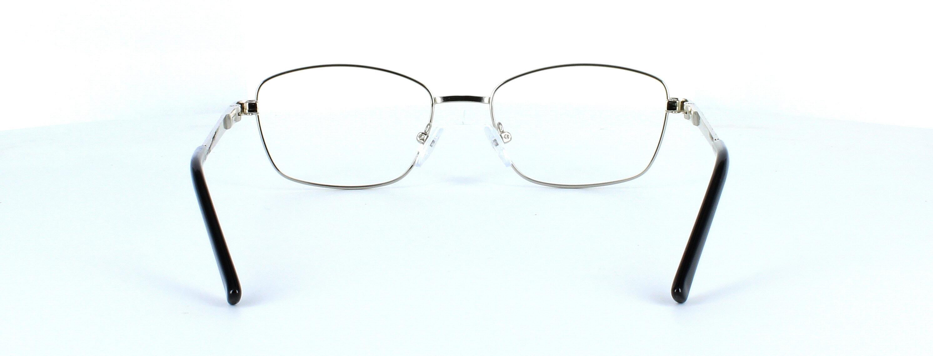 Sophia - Ladies silver metal glasses frame - image view 3