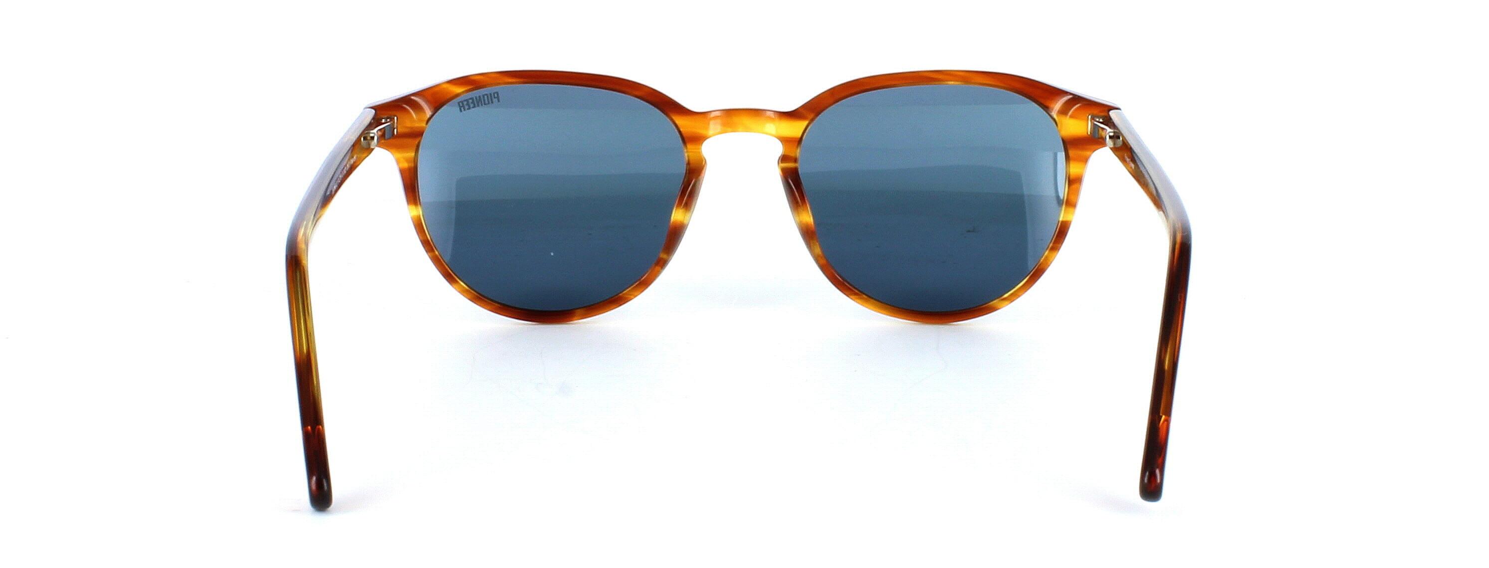 Memphis - Ladies round shaped acetate sunglasses in tortoise - image view 3