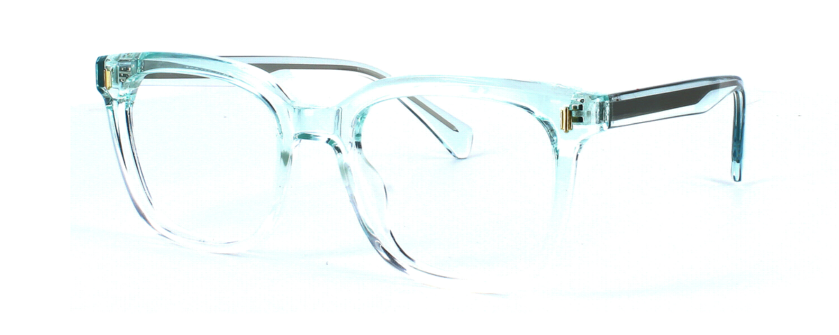 Edward Scotts TRBC901 - Lt crystal blue - Unisex acetate retro style glasses frame with square shaped lenses - image view 1