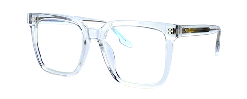 Edward Scotts PS8803 - Clear crystal - Gent's bold statement acetate frame with square shaped lenses - image view 1