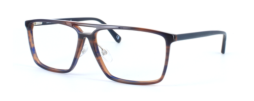 Benetton BE1O000 155 - Gents designer hand made acetate frame with tortoise face and blue arms - image view 1