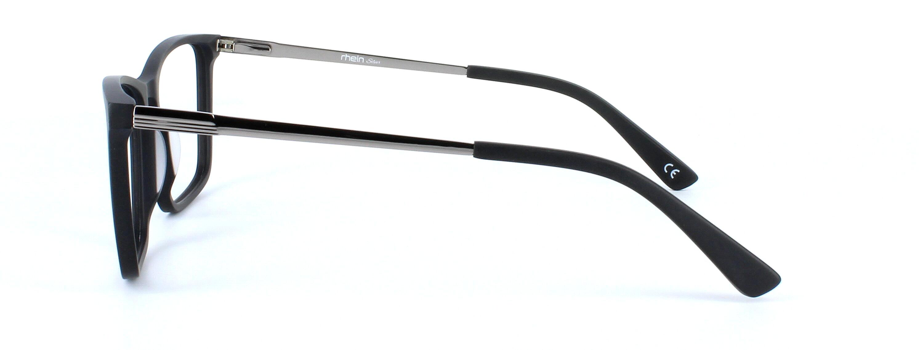 Farleigh - men's acetate glasses frame in matt black - image view 2