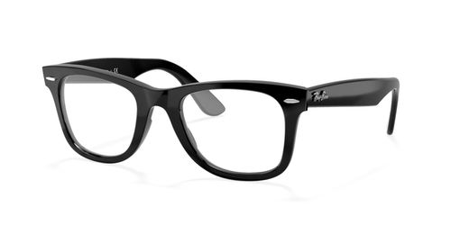 Ray Ban 4340V 2000 unisex's oval acetate full rim optical frames in black with barrel hinges - image view 1