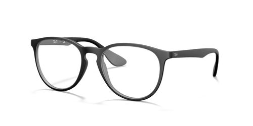 Ray Ban 7046 5364 women's oval plastic full rim optical frames in black with barrel hinges - image view 1
