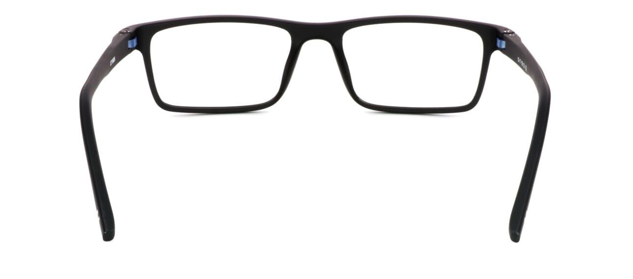 Earby - Black with blue ultra light TR90 glasses frame - image view 3