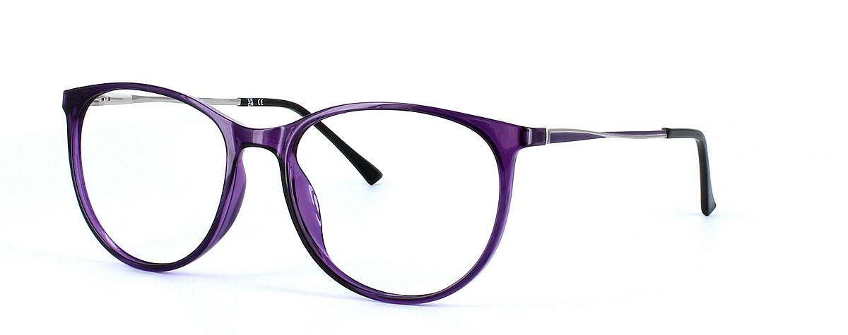 Aquila - Ladies plastic glasses frame in purple - image view 1