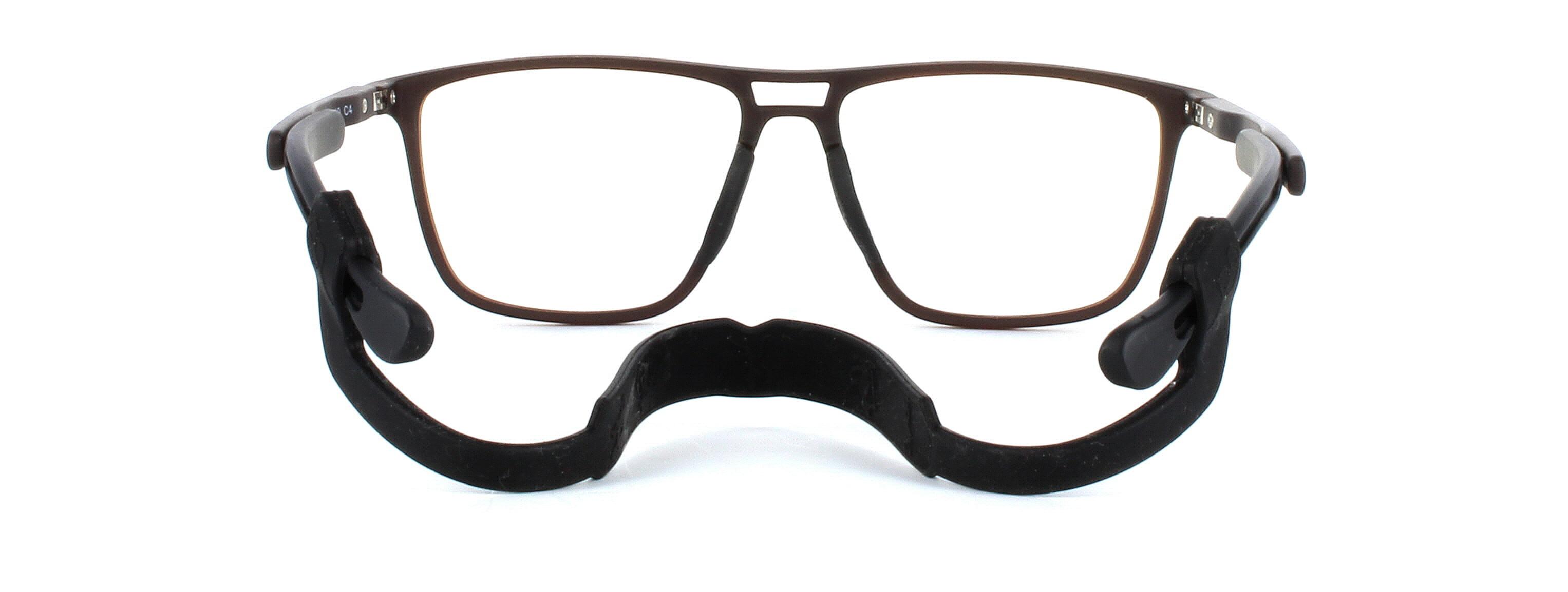 Decathlon - Men's prescription sports glasses frame in brown - image view 3