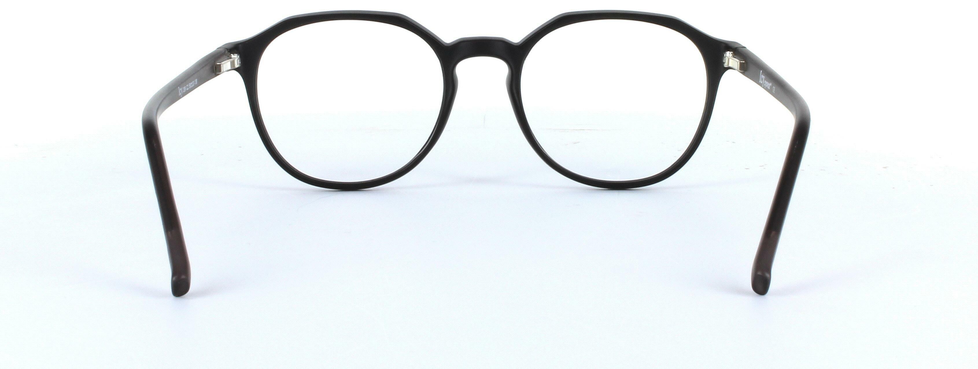Jango Black Full Rim Round Plastic Glasses - Image View 3