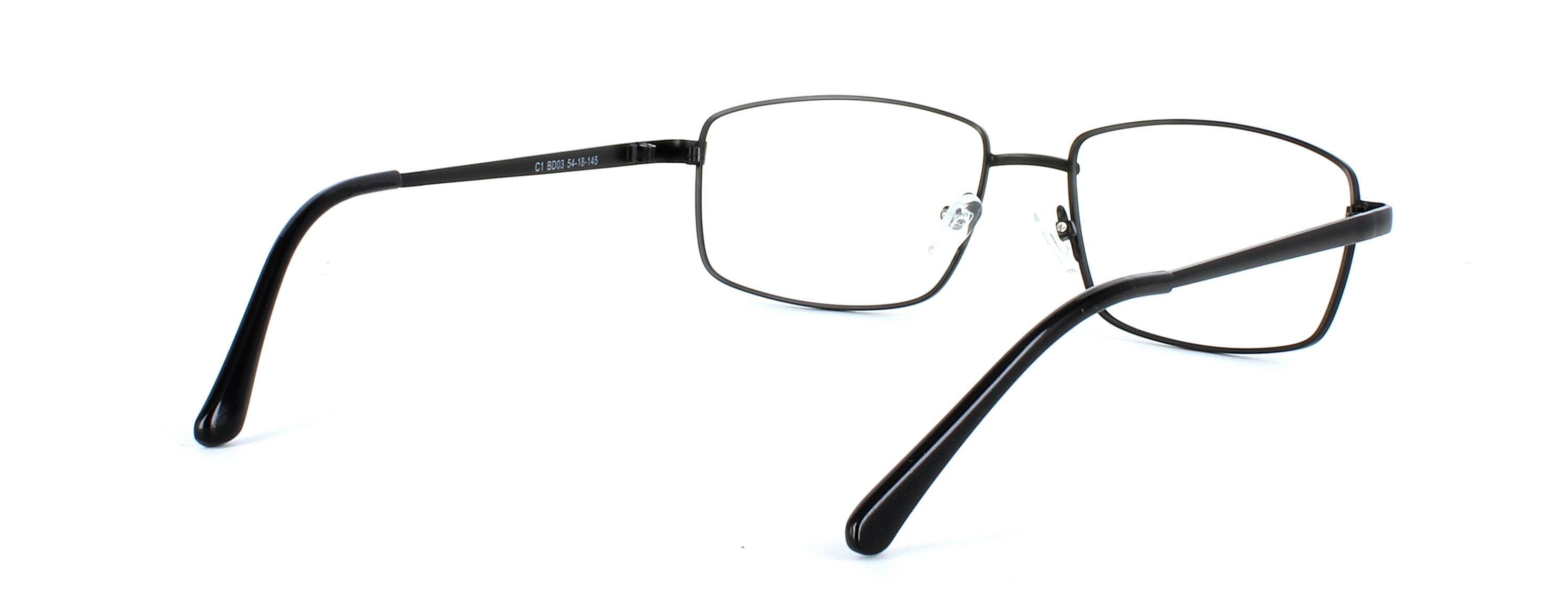 Ventry - Gents rectangular shaped full rim metal glasses - image view 5