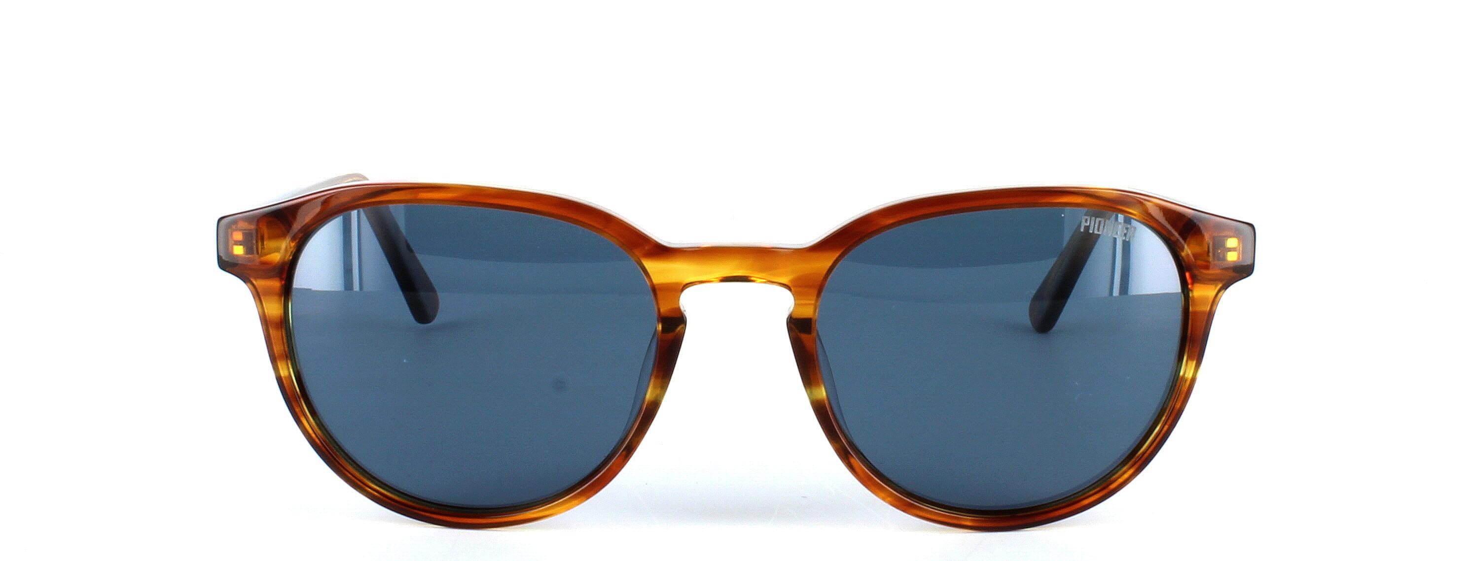 Memphis - Ladies round shaped acetate sunglasses in tortoise - image view 5