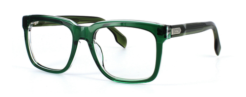 Edward Scotts Matisse - Bold chunky acetate glasses frame for men with barrel hinges in a dark crystal green - image view 1