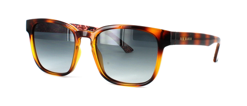 Ted Baker Surf - Tortoise unisex acetate sunglasses with green gradient lenses - image view 1