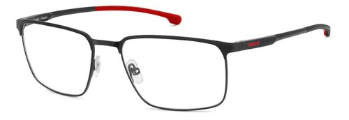 Men's Carrera Ducati stainless steel frame in black with aluminium temples, sprung hinges and red detailing giving the frame a sporty look - image view 1