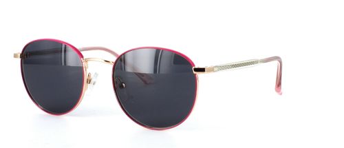 Ladies round shaped 2-tone metal prescription sunglasses - image view 1