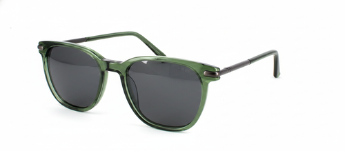 Brunel - Prescription Sunglasses - Crystal Olive Green front left view