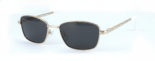Sophia - Prescription Sunglasses - Gold front left view