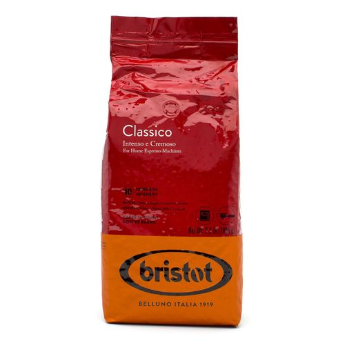Bristot Classico coffee beans, 1 kg bag, front