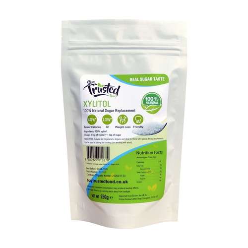 Xylitol 250g - Low Calories 100% Natural Sugar Replacement