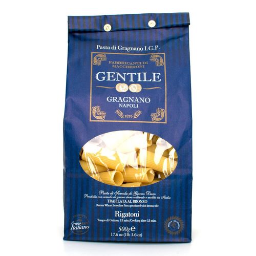 GENTILE Durum Wheat Semolina pasta 500g "Rigatoni - 13 minutes" – additional view