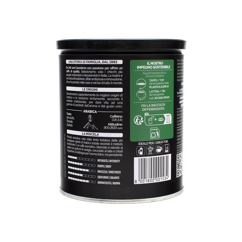 Caffè Vergnano 1882 100% Arabica Moka Ground Coffee Tin 250g – additional view 2