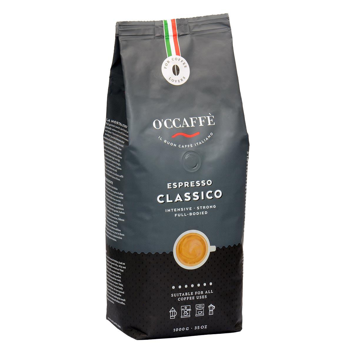 Caffe Vergnano Espresso Classico 600 Whole Beans Coffee 2.2lb/1kg