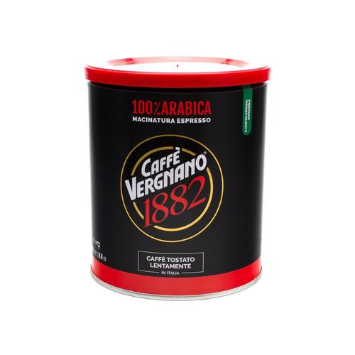 Caffè Vergnano 1882 100% Arabica Ground Coffee Tin 250g – additional view