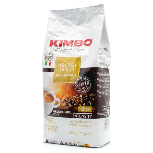 Kimbo Aroma Gold 100% Arabica Coffee Beans 1 kg