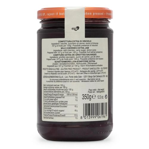 Agrimontana Wild Cherry Extra Jam 350g – additional view