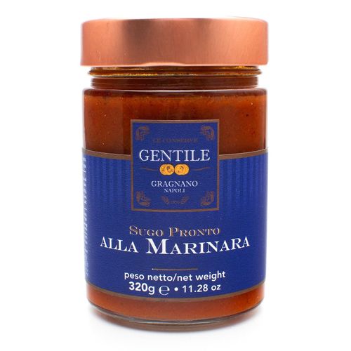 Gentile Preserves - Ready Tomato Sauce with Anchovies 320g – serving suggestion