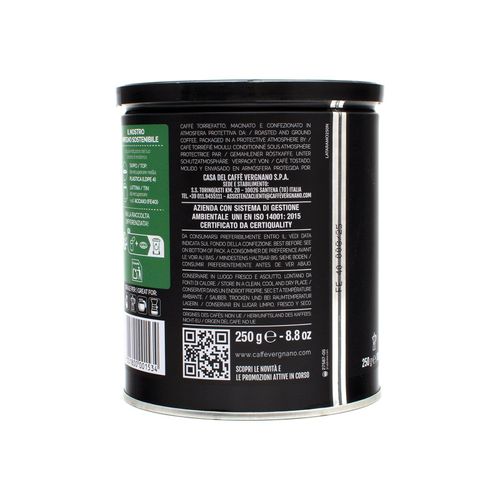 Caffè Vergnano 1882 100% Arabica Moka Ground Coffee Tin 250g – additional view 3