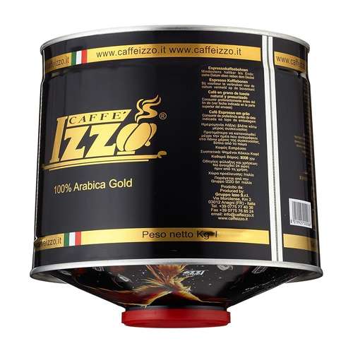 Izzo Gold Arabica 100% Coffee Beans Tin 1kg