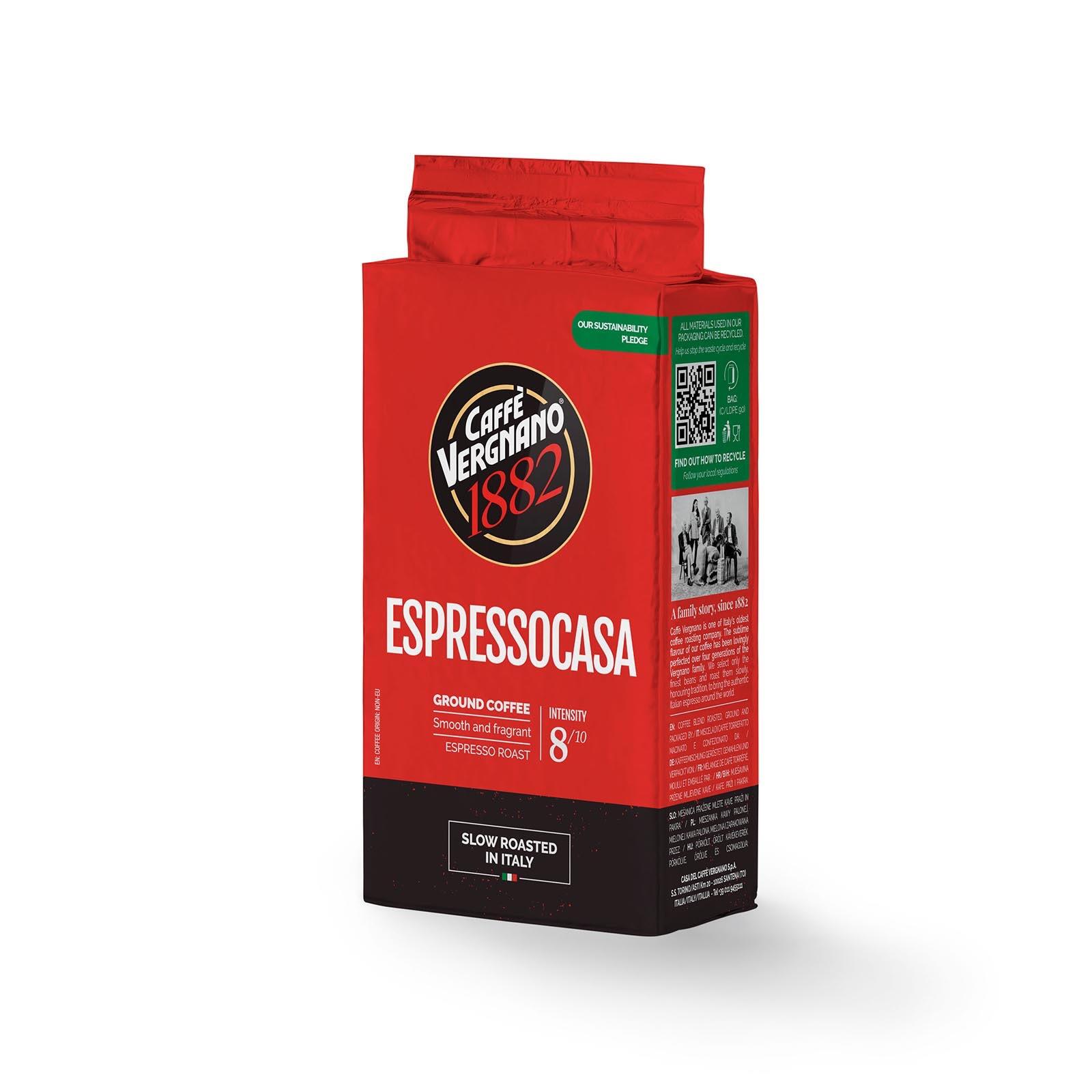 Caffe Vergnano Espresso Capsules - Medium Roast Arabica Robusta Blend, Nespresso Compatible (100 Count)